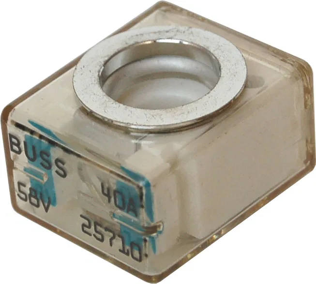 5176-BSS – BLUE SEA Fuse, Terminal Fuse MRBF 40 Amp Single 58 Volt DC Light Blue